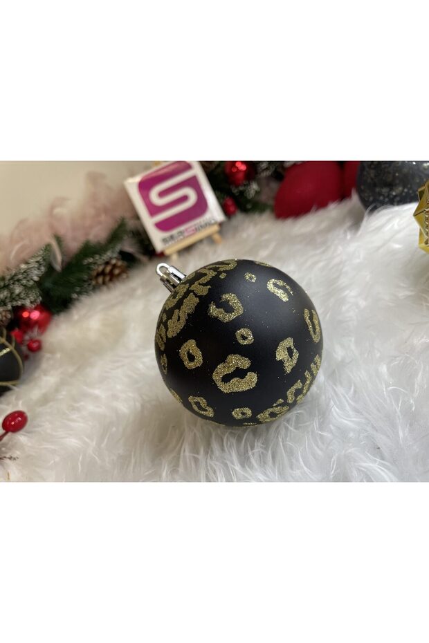 Коледна украса - Черно - 12