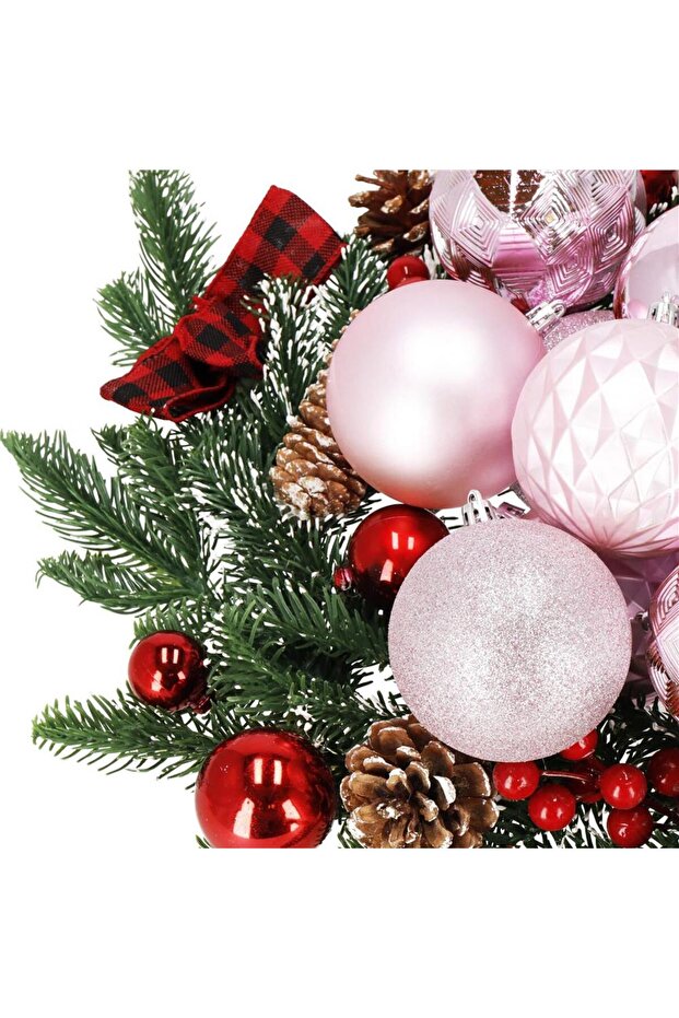 Коледна украса - Розово - 13