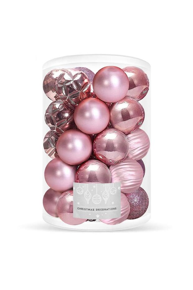 Коледна украса - Розово - 1