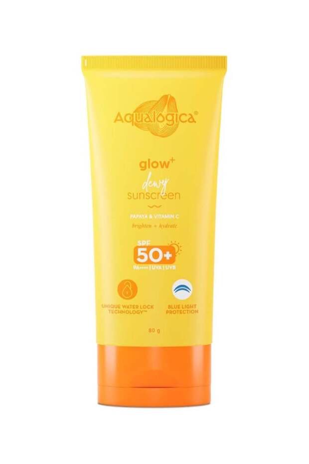 Glow+ Dewy Sunscreen SPF 50+ PA++++ – Lightweight, No White Cast, 80g