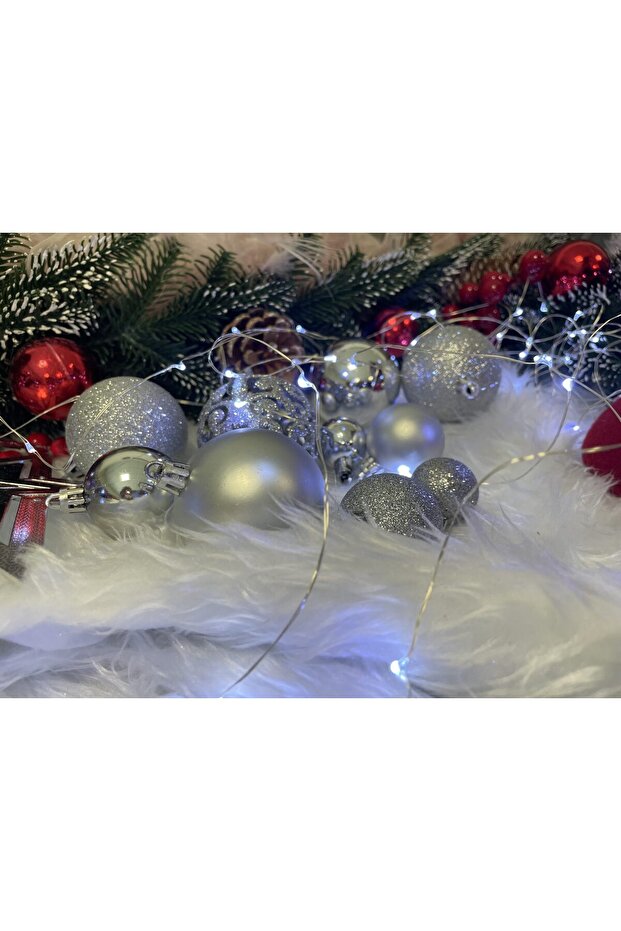 Коледна украса - Сребристо - 11