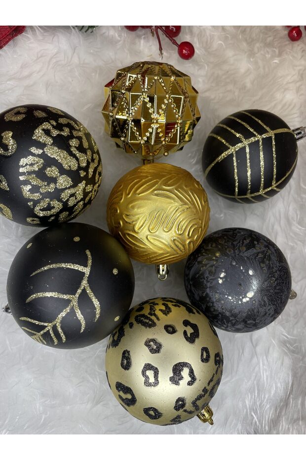 Коледна украса - Черно - 10