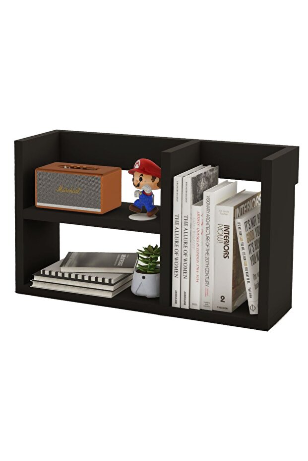 Office Bookcase Easy Accessibility, Ideal Storage Bookshelf for Home and Workplace - Black