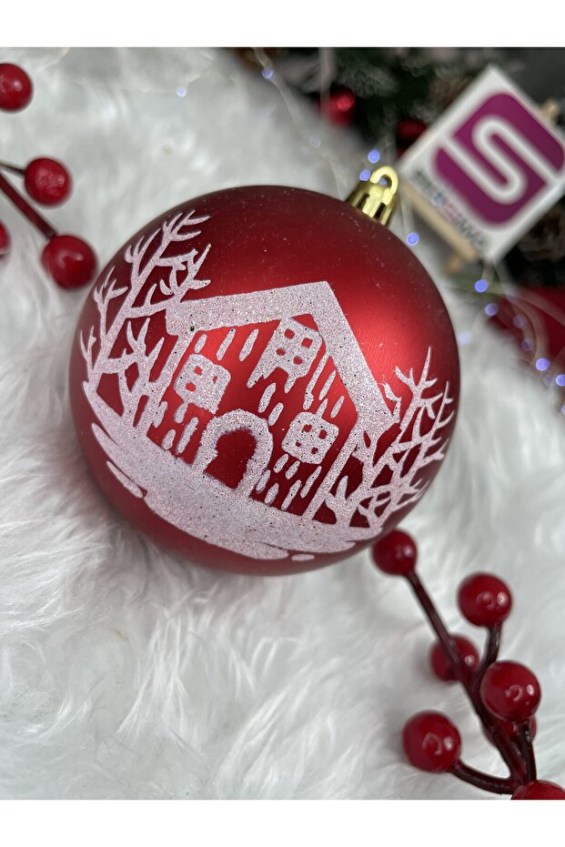 Коледна украса - Червено - 8