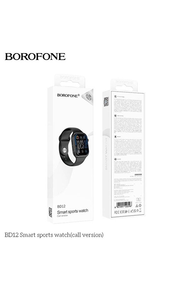 BD12 Smartwatch with Dial Black - 7