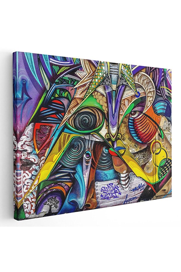 abstract multicolor graffiti composition, code 1207 - 1