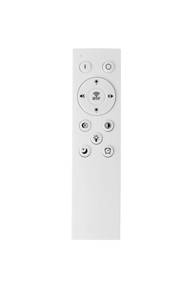 Modern LED ceiling lamp with remote control - 4 white circles - 6