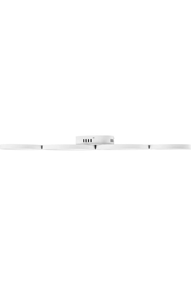 Modern LED ceiling lamp with remote control - 4 white circles - 5