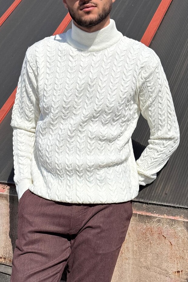 Men'S, Old Money Culture, Half Turtleneck, Wool, Hair Knit, Winter Sweater Pltk11