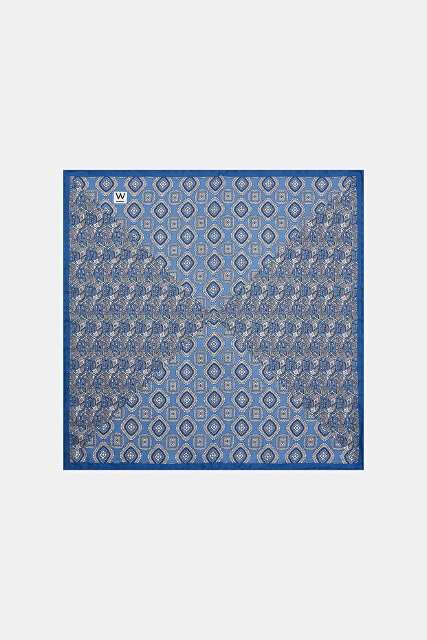 MAVİ İPEK MENDİL - 1