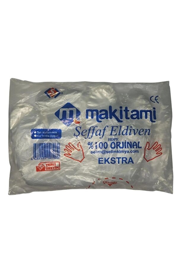 Şeffaf Tezgah Eldiveni 100'lü