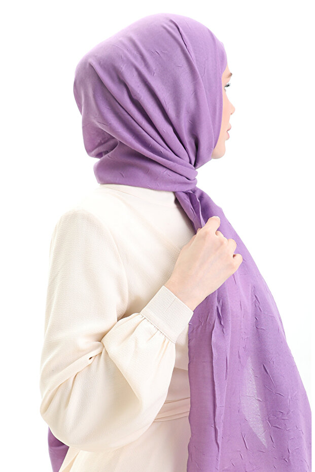 Bambu Şal 70281-48 Eflatun - 3