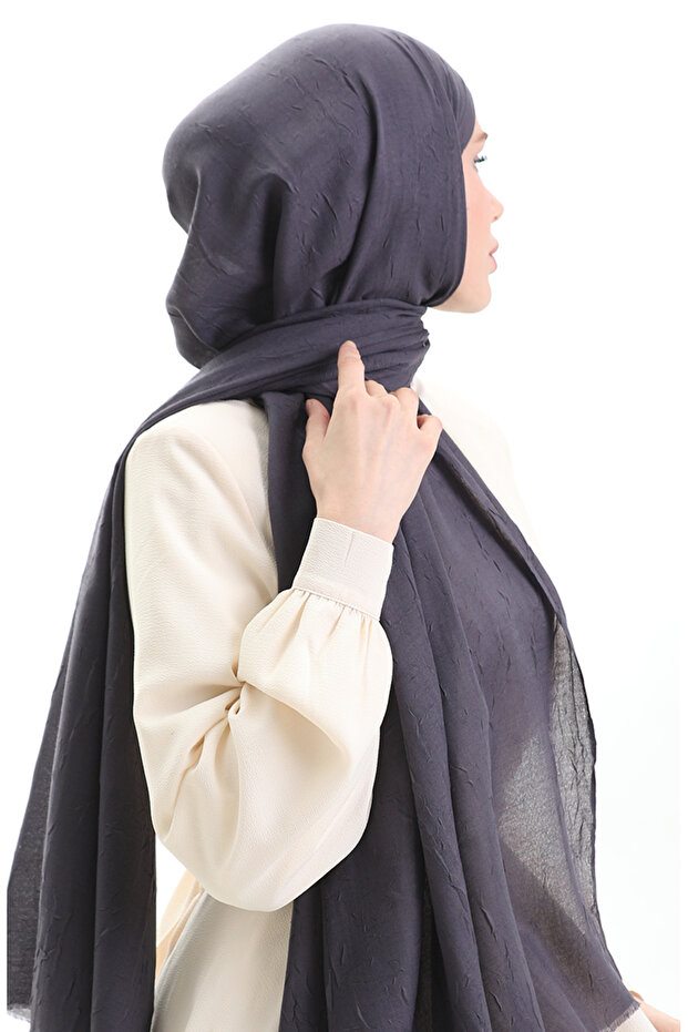 Bambu Şal 70281-37 Antrasit - 3