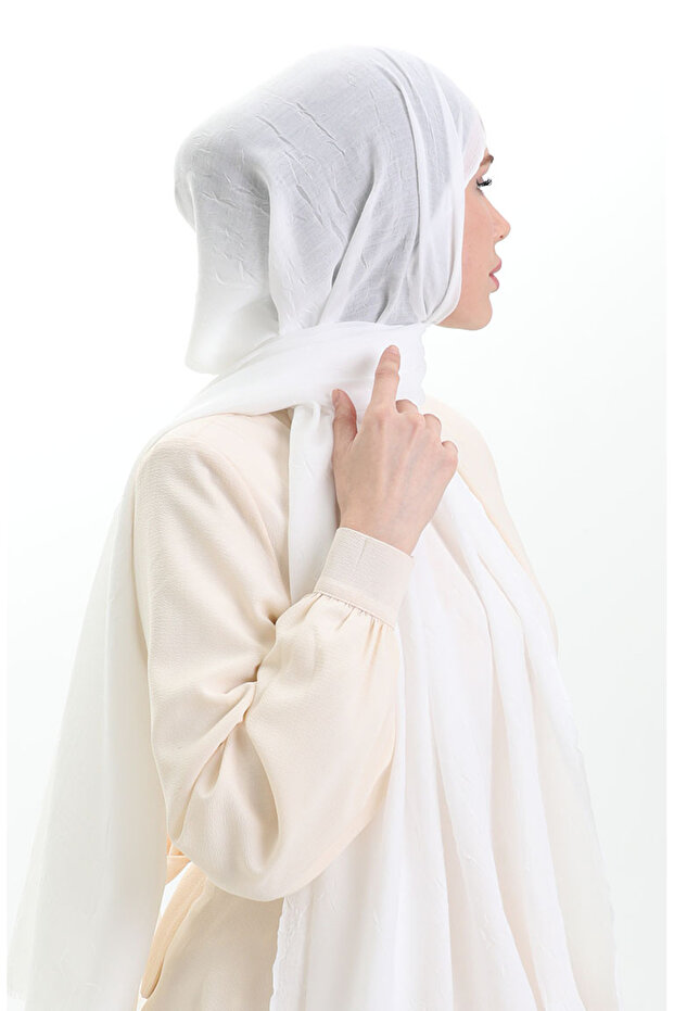 Bambu Şal 70281-29 Ekru - 3