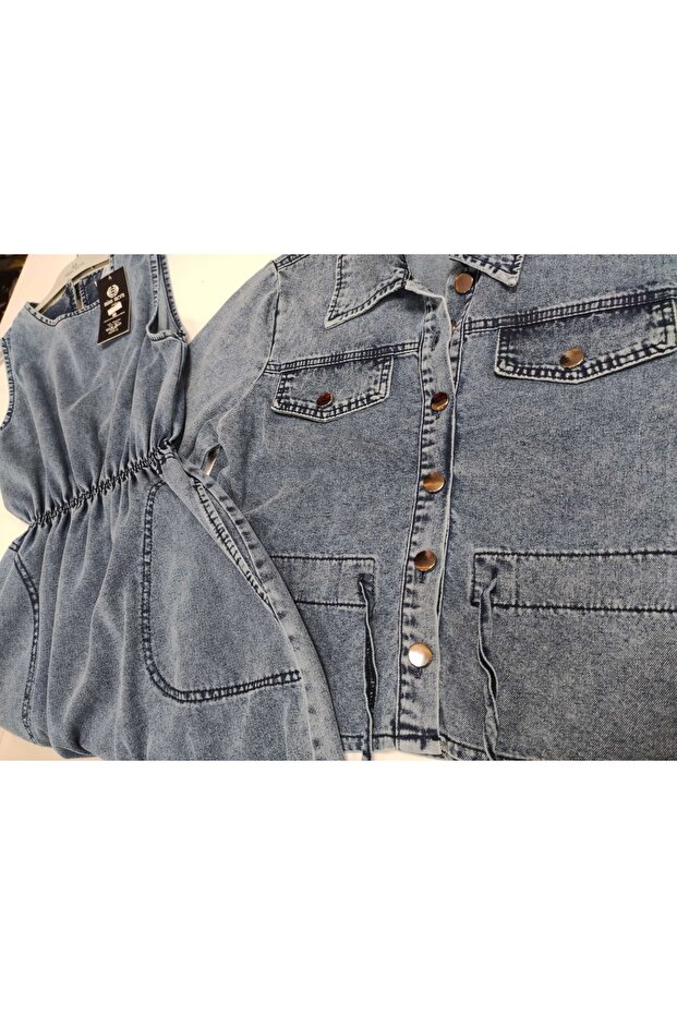 Kot Elbise Çeket Takım - 2