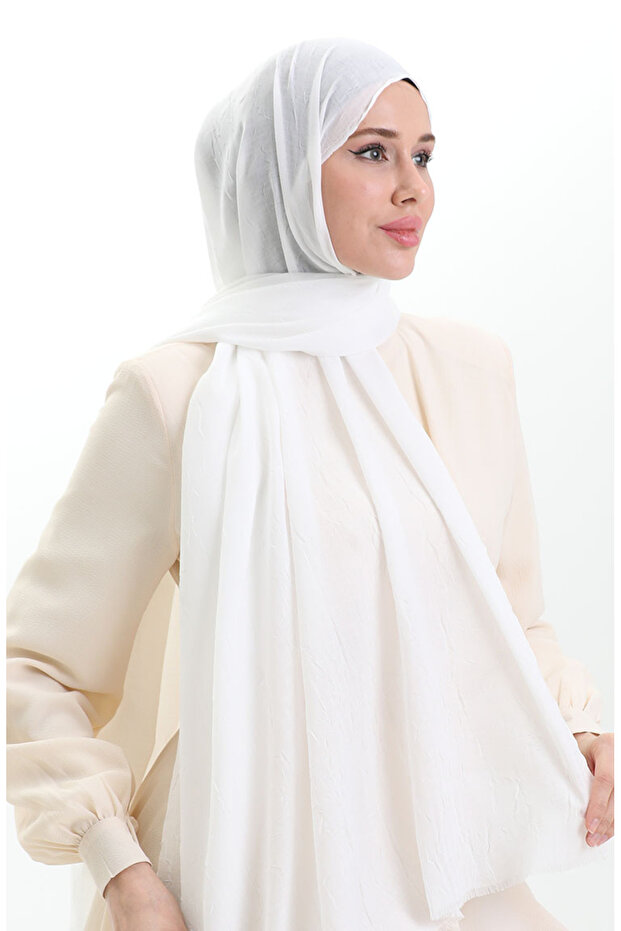 Bambu Şal 70281-29 Ekru - 1