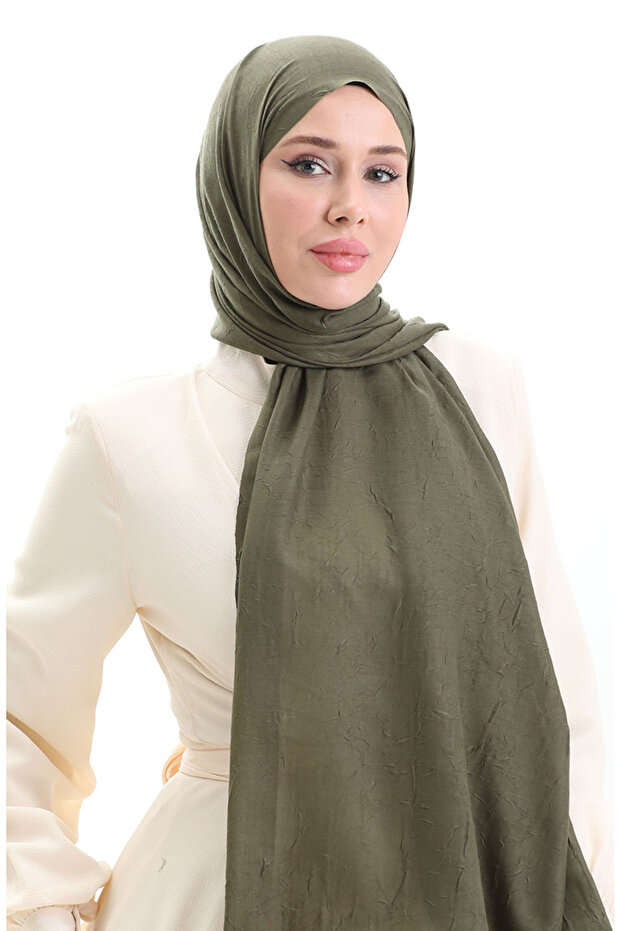 Bambu Şal 70281-06 Haki - 1