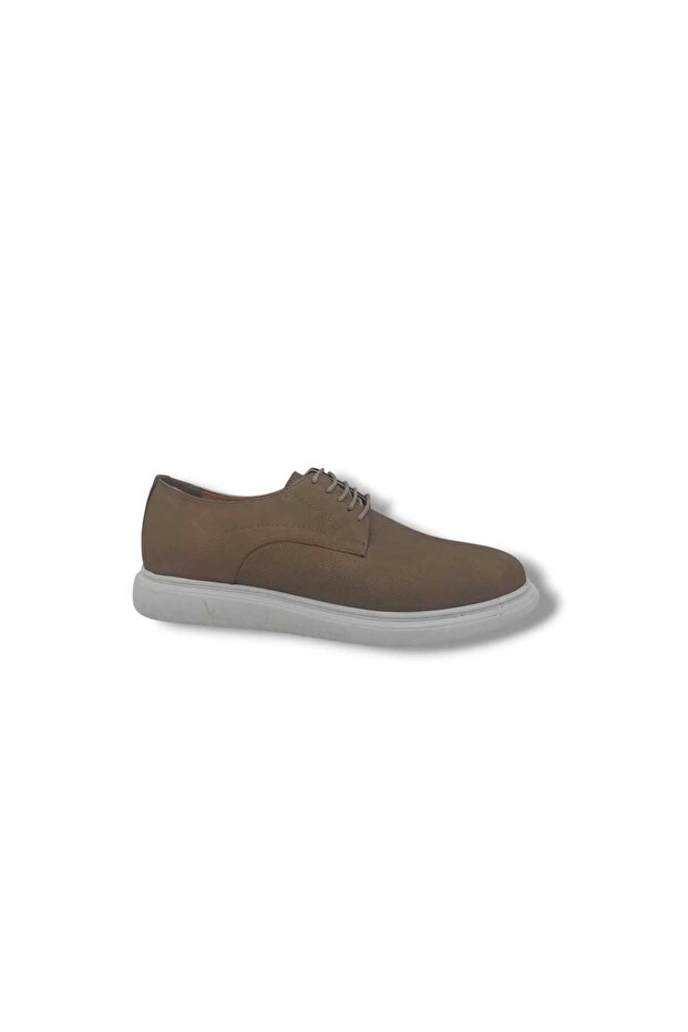 235 Men's Sand Lace-Up Nubuck Leather Casual Shoes