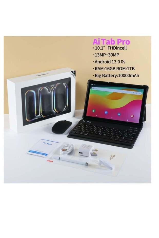 10.1-Inch Pro Android 13 Tablet with Arabic Keyboard