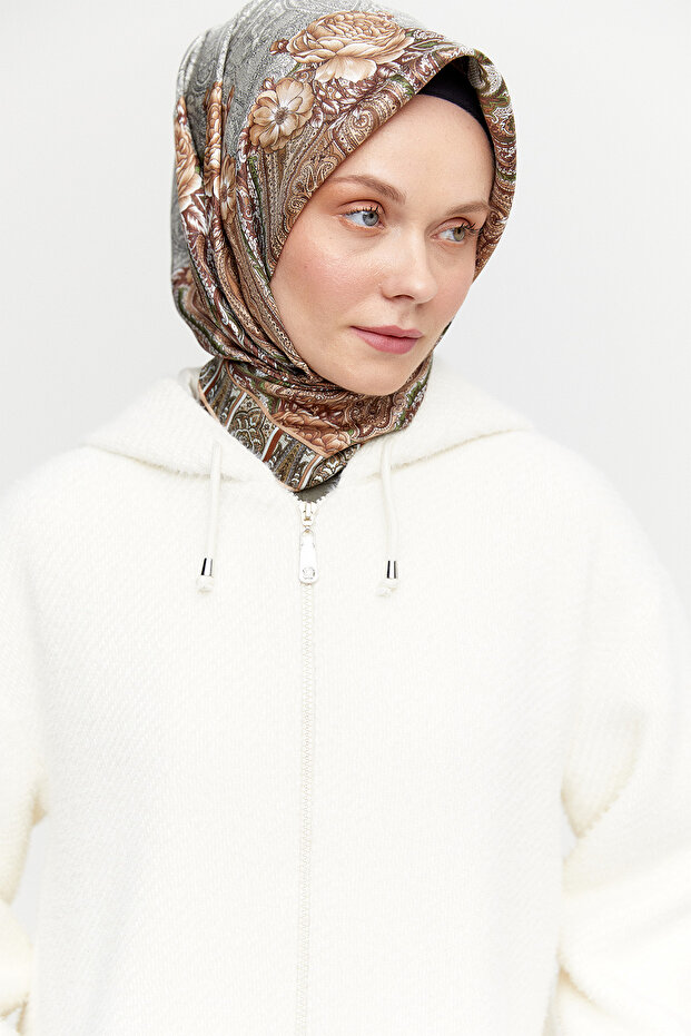 Kapüşonlu Kısa Kaban - 5