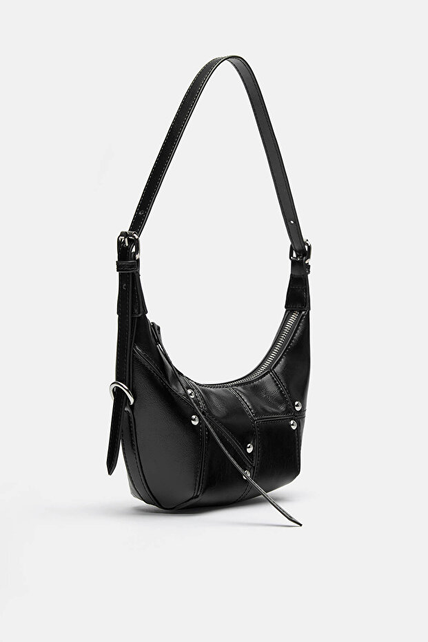 Mini zımbalı omuz çantası - 1