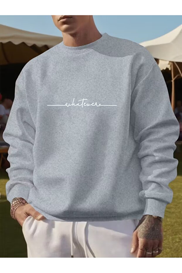 Men's Printed Sweatshirt, 3-Thread Quality Fabric, Oversized Cut.