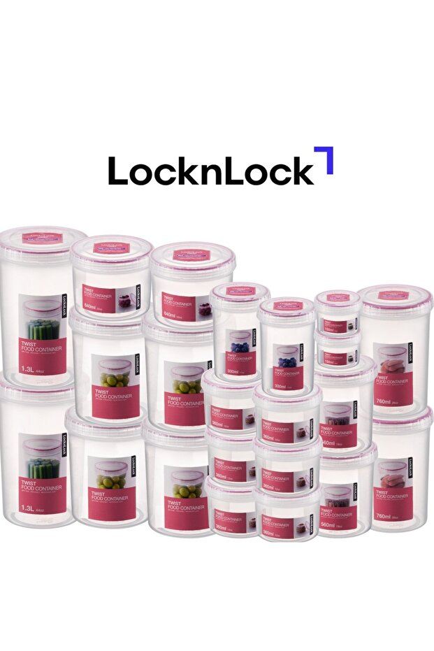 24-Piece Twist Food Container Pack – Airtight & Versatile Storage Solution