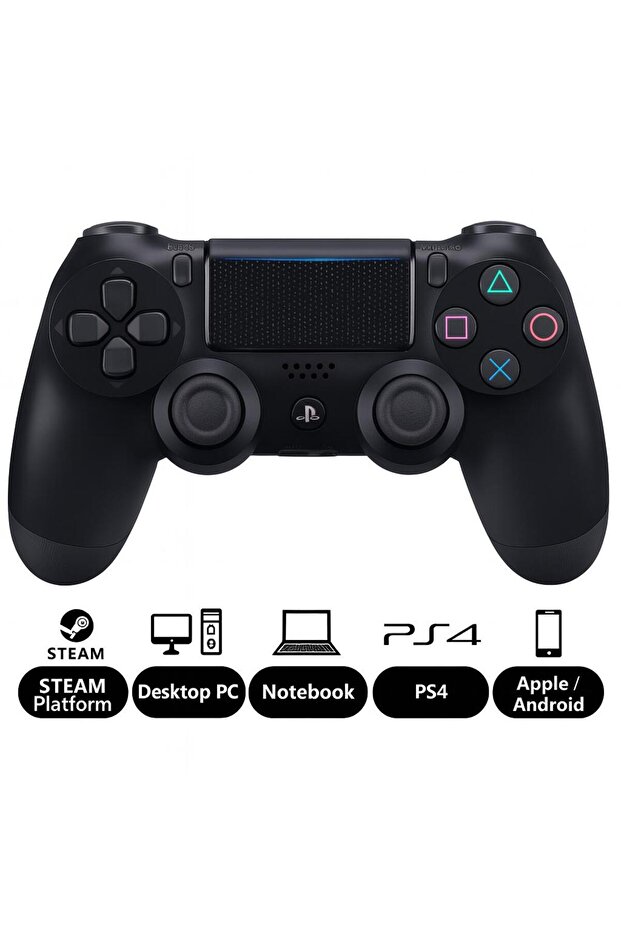 PS4 Oyun Kolu - Bluetooth Wireless Controller (Şarj Kablosu Hediyeli) - 1