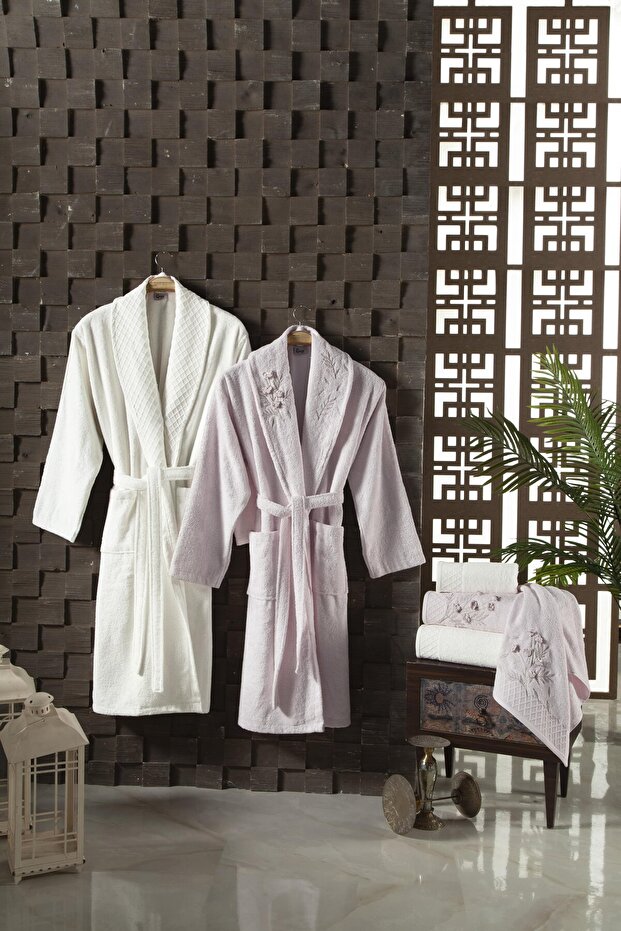 Sakura Bambu Bornoz Seti - 1