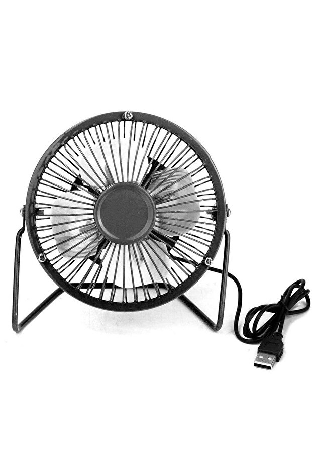 6 Inch USB Powered Portable Table Cooling Fan Black
