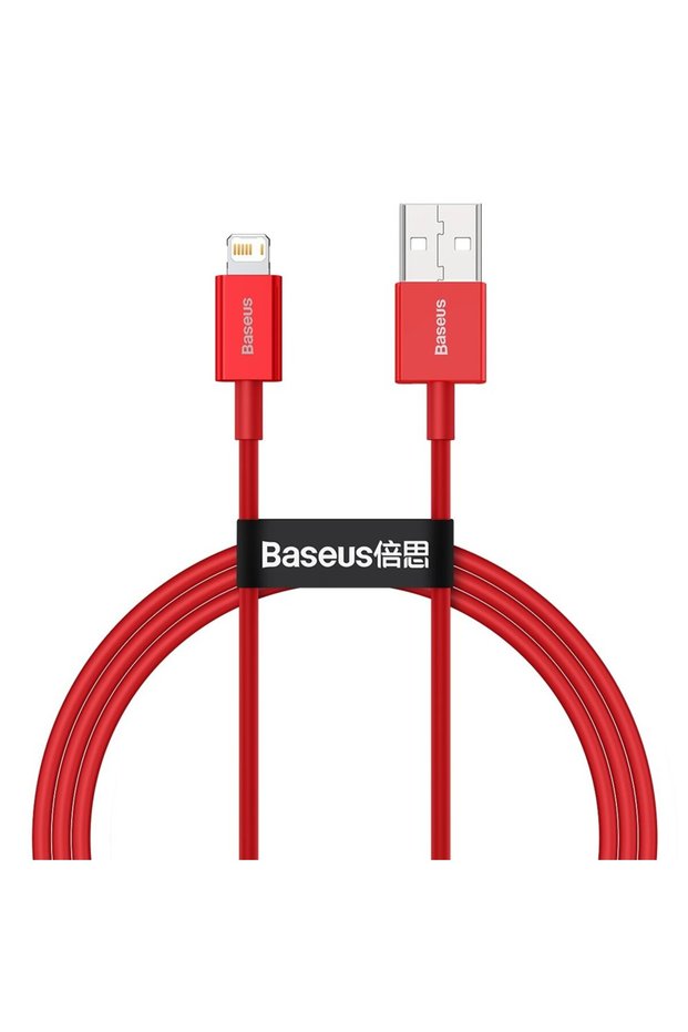 Cablu USB Superior pentru iPhone - Lightning 2.4A 1m Roșu