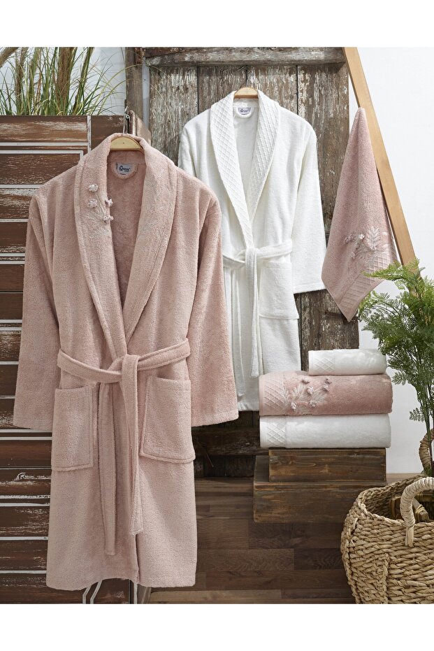 Sakura Bambu Bornoz Seti - 1