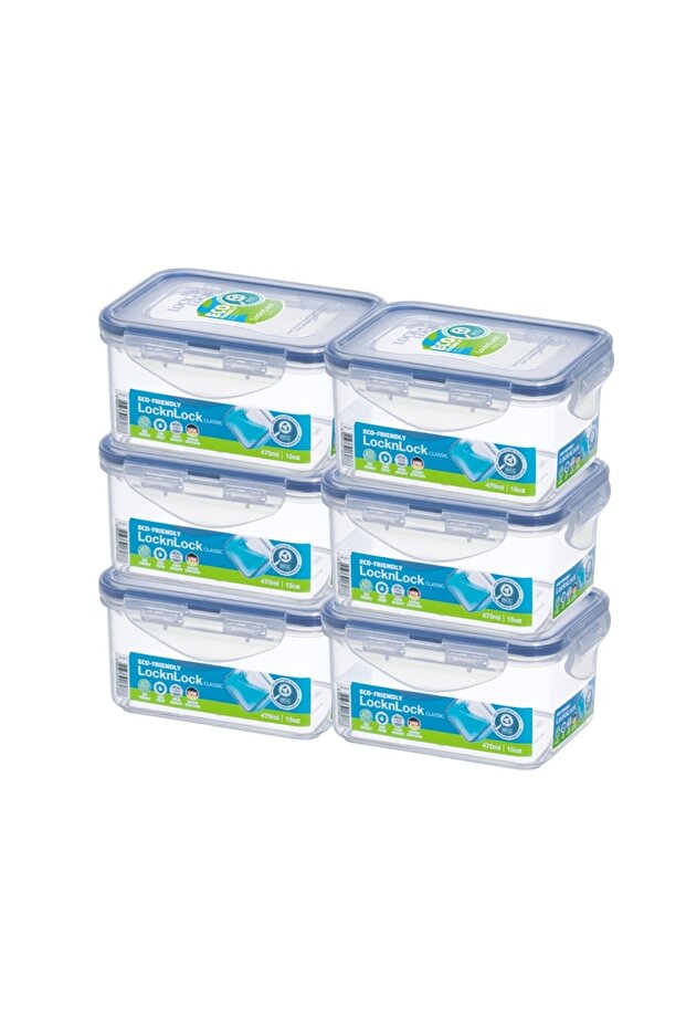 470ml Rectangular Food Container (Pack of 6)