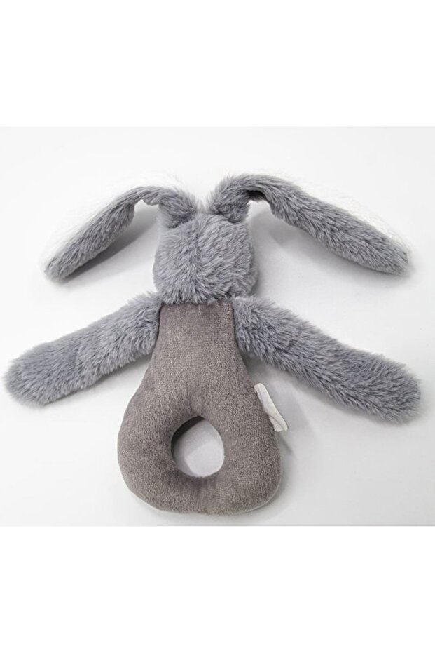 Plush Mini Rabbit with Holder 842 Gray