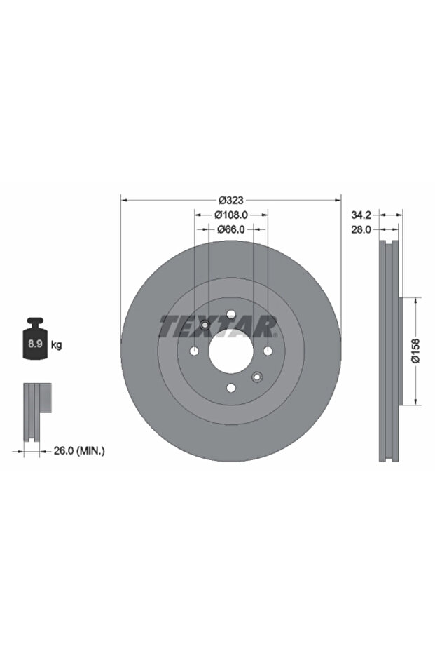 Спирачен диск Citroen DS3 Ds Ds 3 - 1