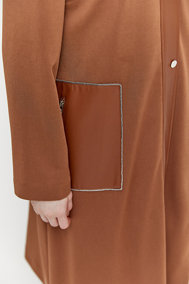 Fermuarlı Taş İşlemeli Kap - 5