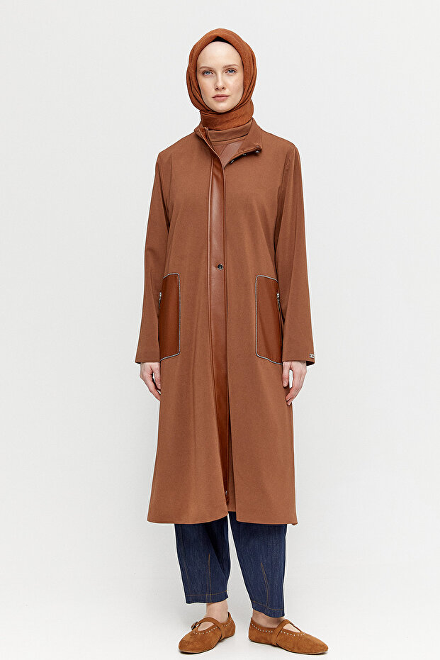 Fermuarlı Taş İşlemeli Kap - 1