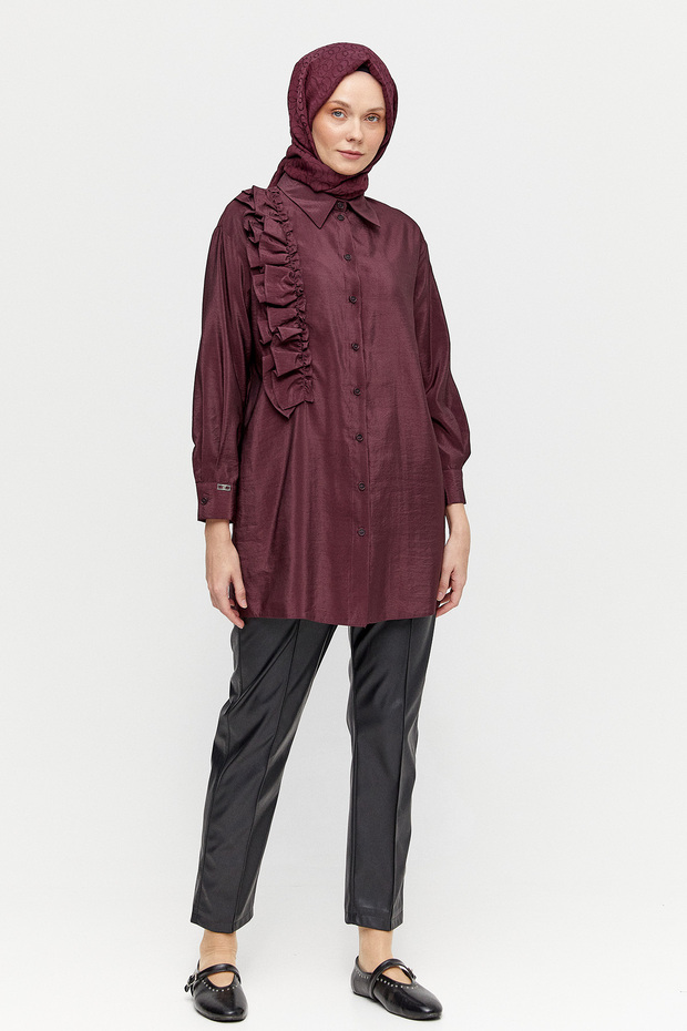 Volanlı Paraşü Tunik - 2