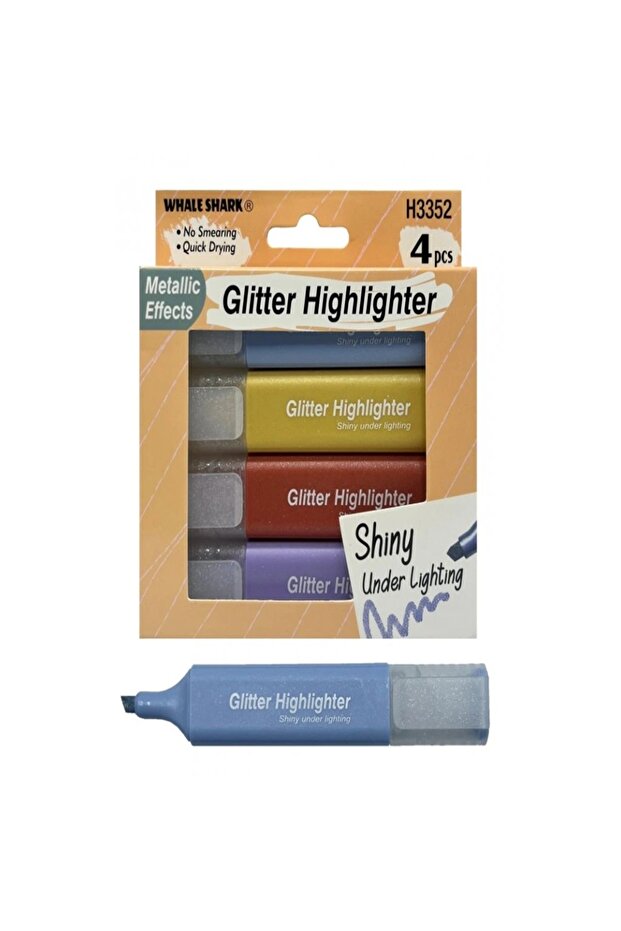 Metallic Glitter Highlighter Set