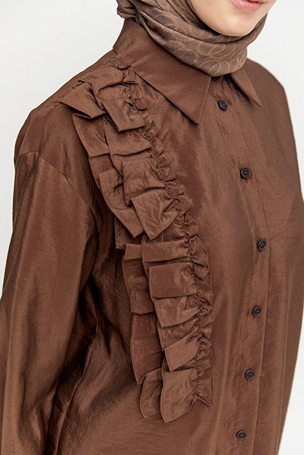 Volanlı Paraşü Tunik - 4