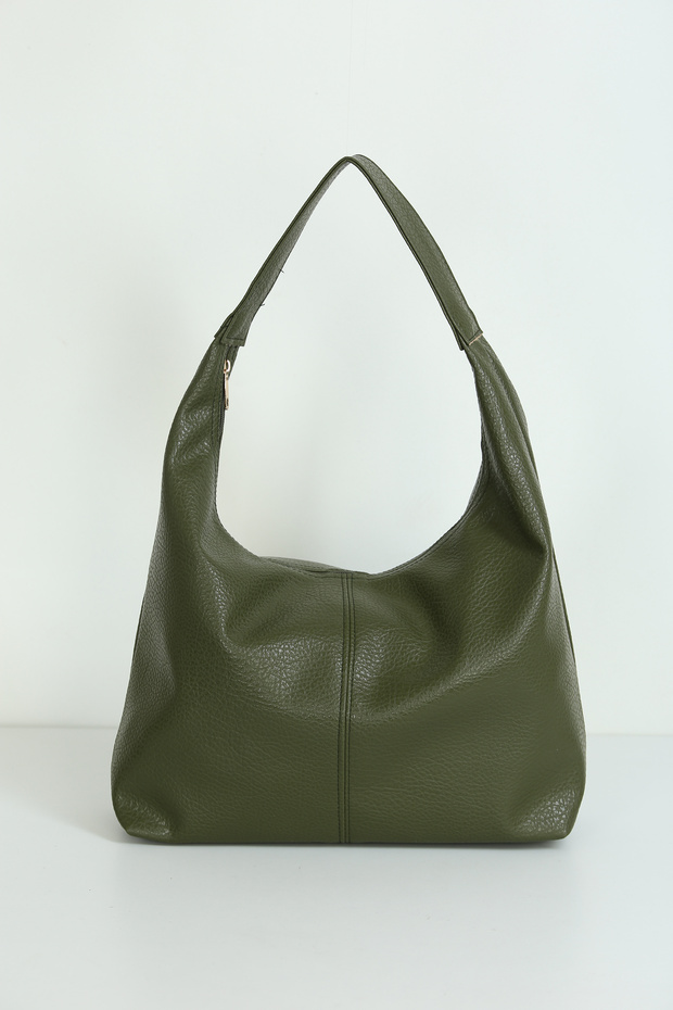 Comfortable Single-Handle Bag with Stitching Detail on the Front, Suitable for Daily Use Width: 36cm Length: 27cm Bottom: 11cm - 3