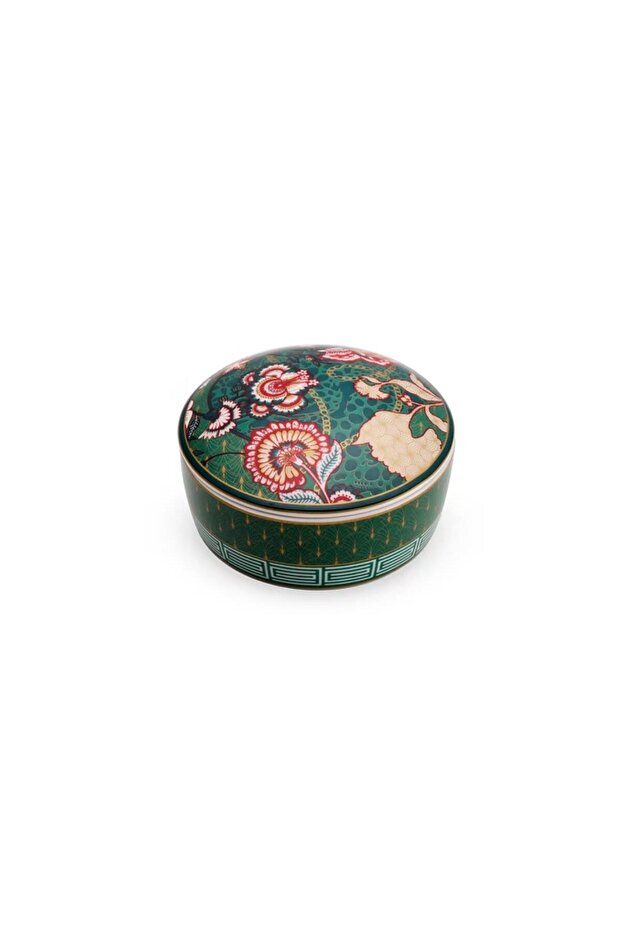 Porcelain Box with Lid 10 X 5.5 cm