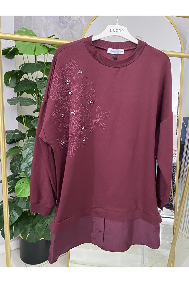 Puane Gömlek detaylı tunik - 5