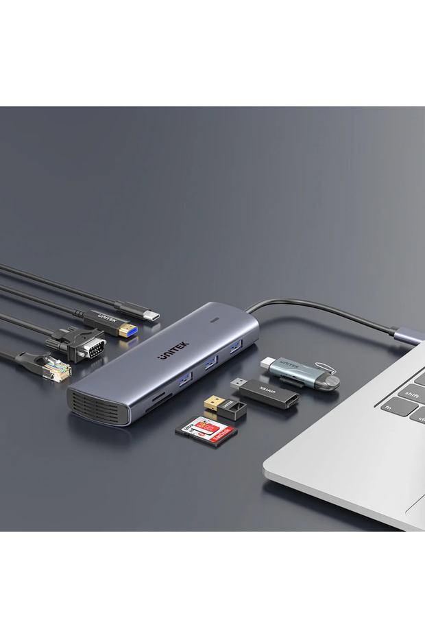 محطة إرساء عالمية متوافقة 9 في 1 بمنفذ USB-C (D1113A) - 4