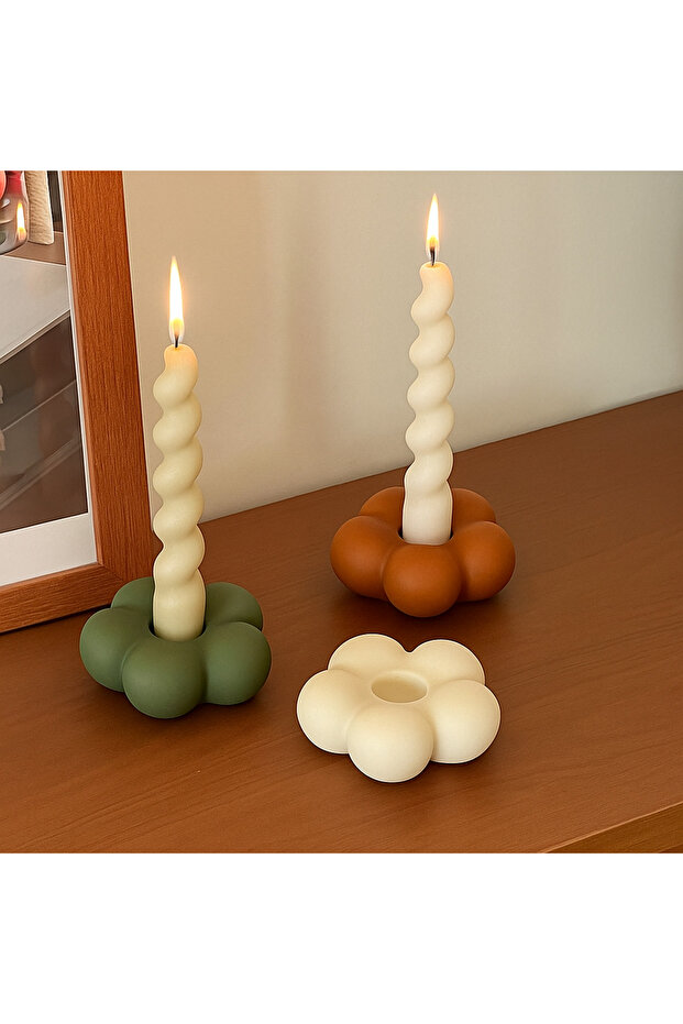 Papatya Şamdan & Mumluk - 1