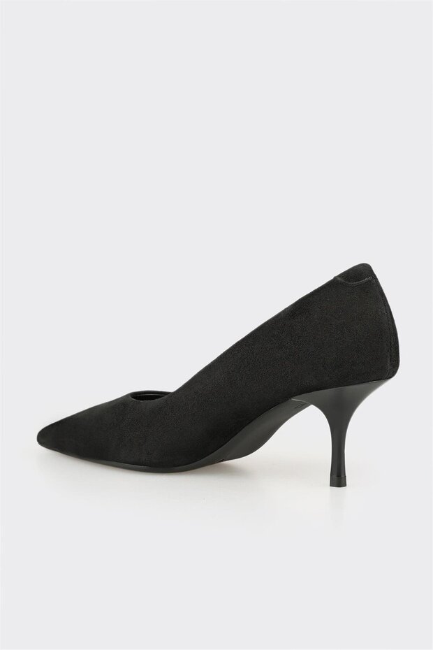 Siyah Deri Kadın Stiletto - 3