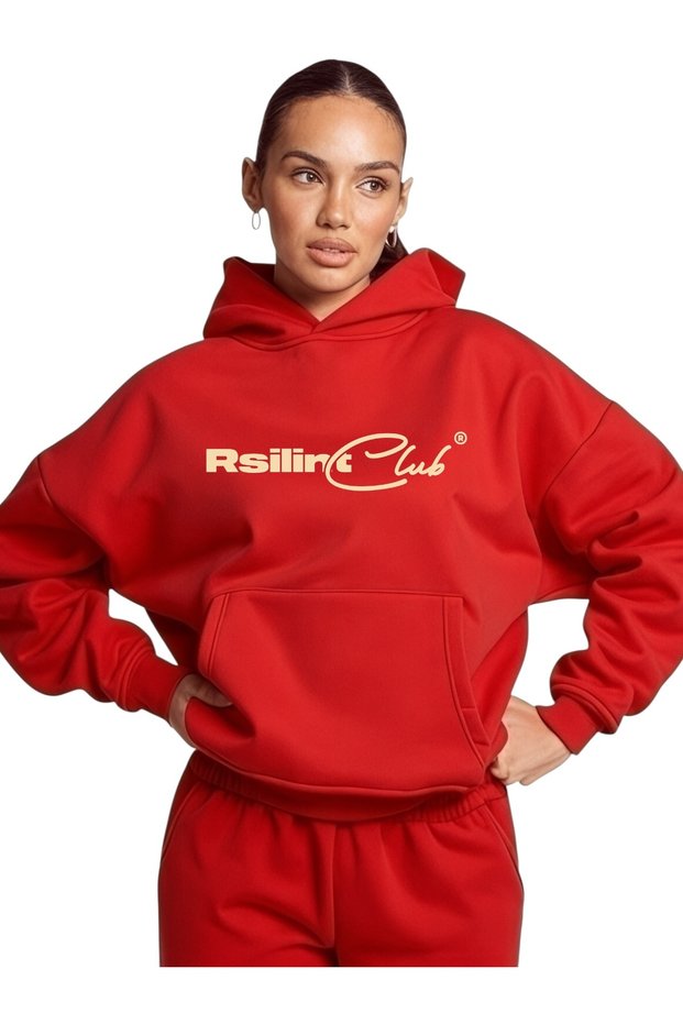 Unisex Rsiling Club Colorful Custom Printed Cotton Oversize Hooded Sweatshirt