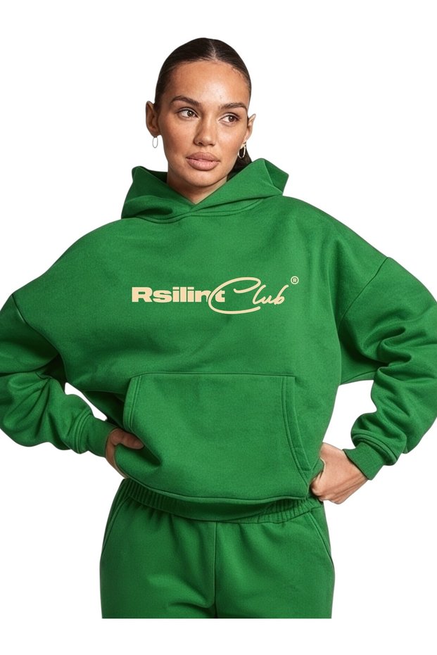 Unisex Rsiling Club Colorful Custom Printed Cotton Oversize Hooded Sweatshirt
