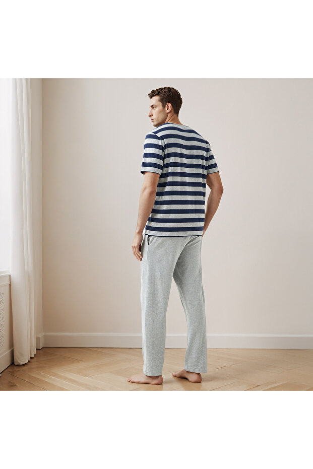 Drawstring Closure Pyjama Set - 4