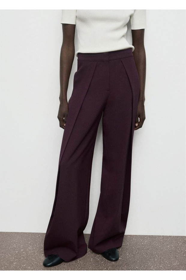Pleated Wide Leg Pants